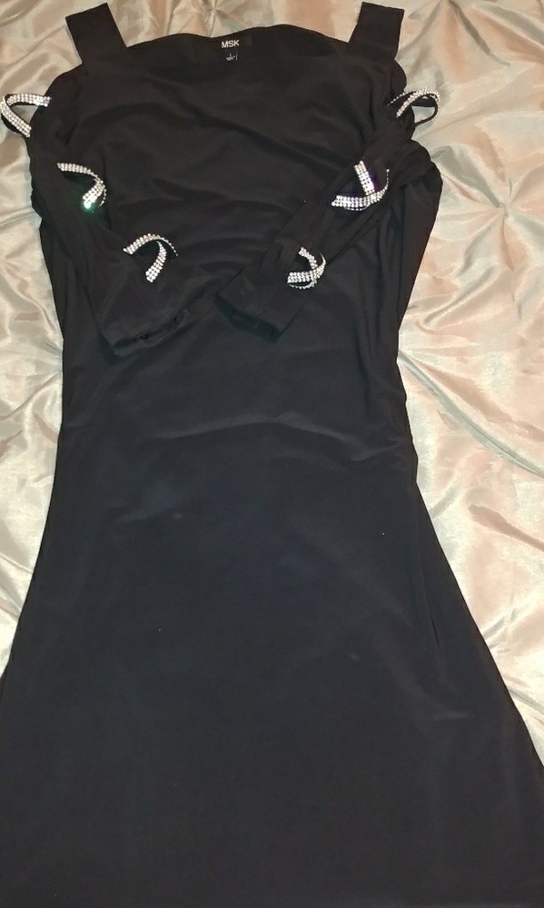 MSK short black dress